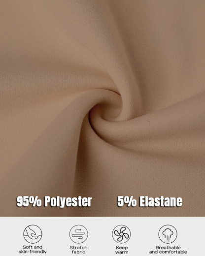 Vibecurve® Casual Long Sleeve Zipper Slit Oversized Sweatshirt