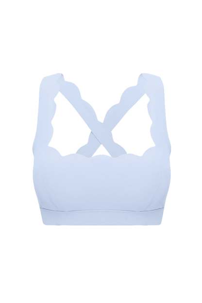 Cross Back Sports Bra | Heavenly Blue | WISKII Active