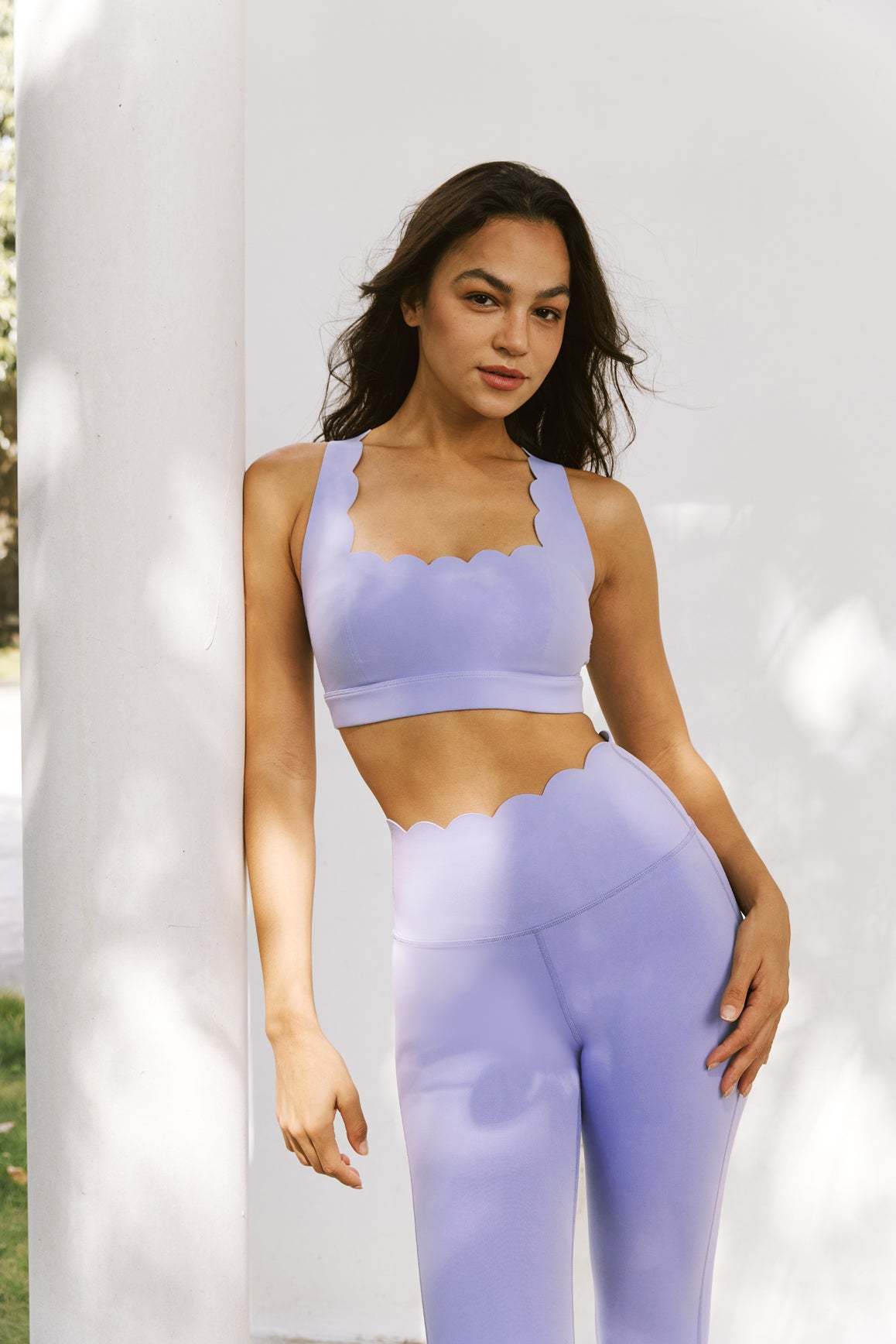 Cross Back Sports Bra | Lavender Frost | WISKII Active | WISKII Bra