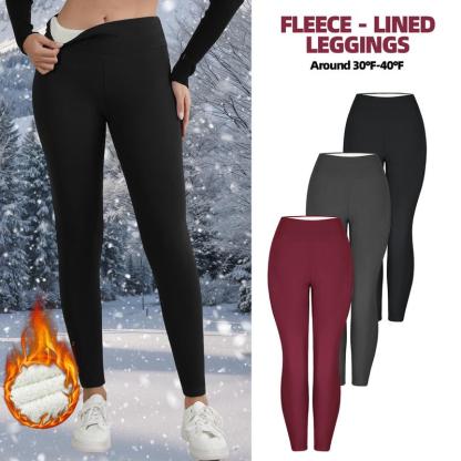 High Waist Thermal Fleece Leggings – Warm, Soft & Comfy for Winter