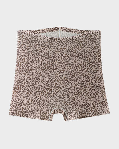 Mid-Rise Ice Silk Leopard Panties (6 Pack)