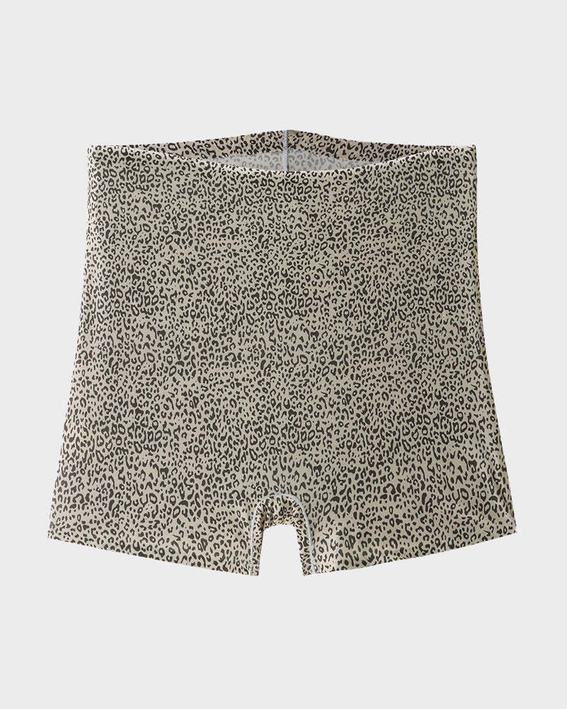 Mid-Rise Ice Silk Leopard Panties (6 Pack)
