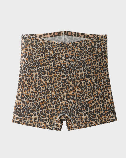Mid-Rise Ice Silk Leopard Panties (6 Pack)