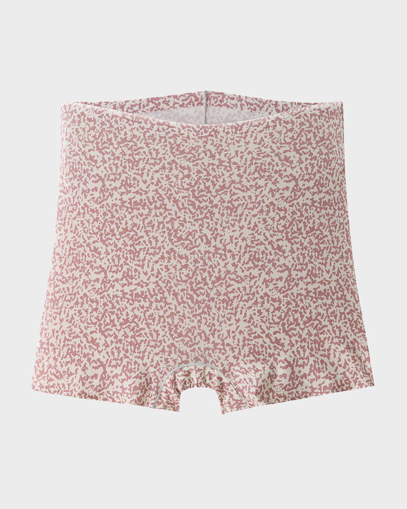 Mid-Rise Ice Silk Leopard Panties (6 Pack)