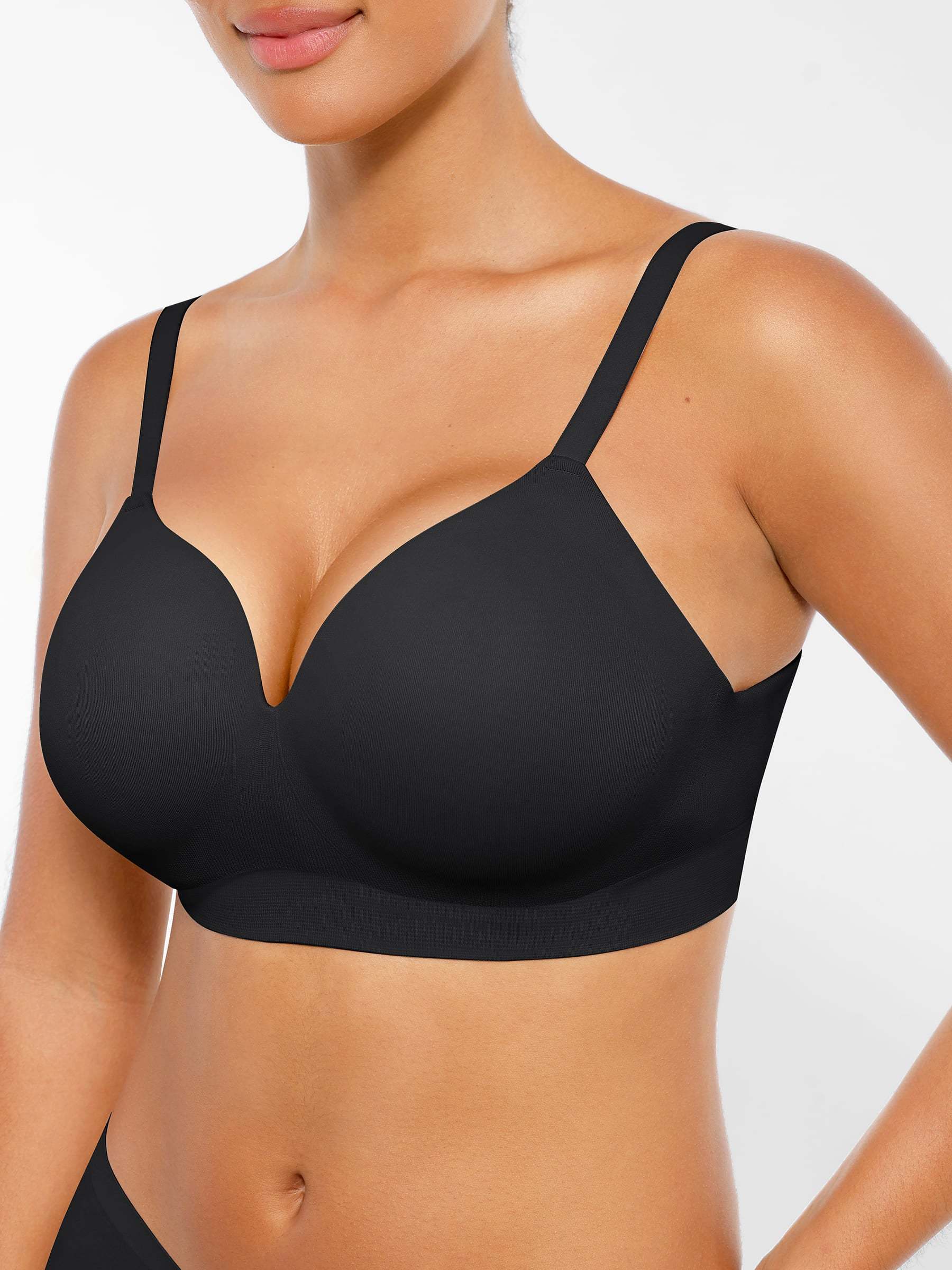 Vibecurve® Wireless Seamless Push-Up V-neck Bra