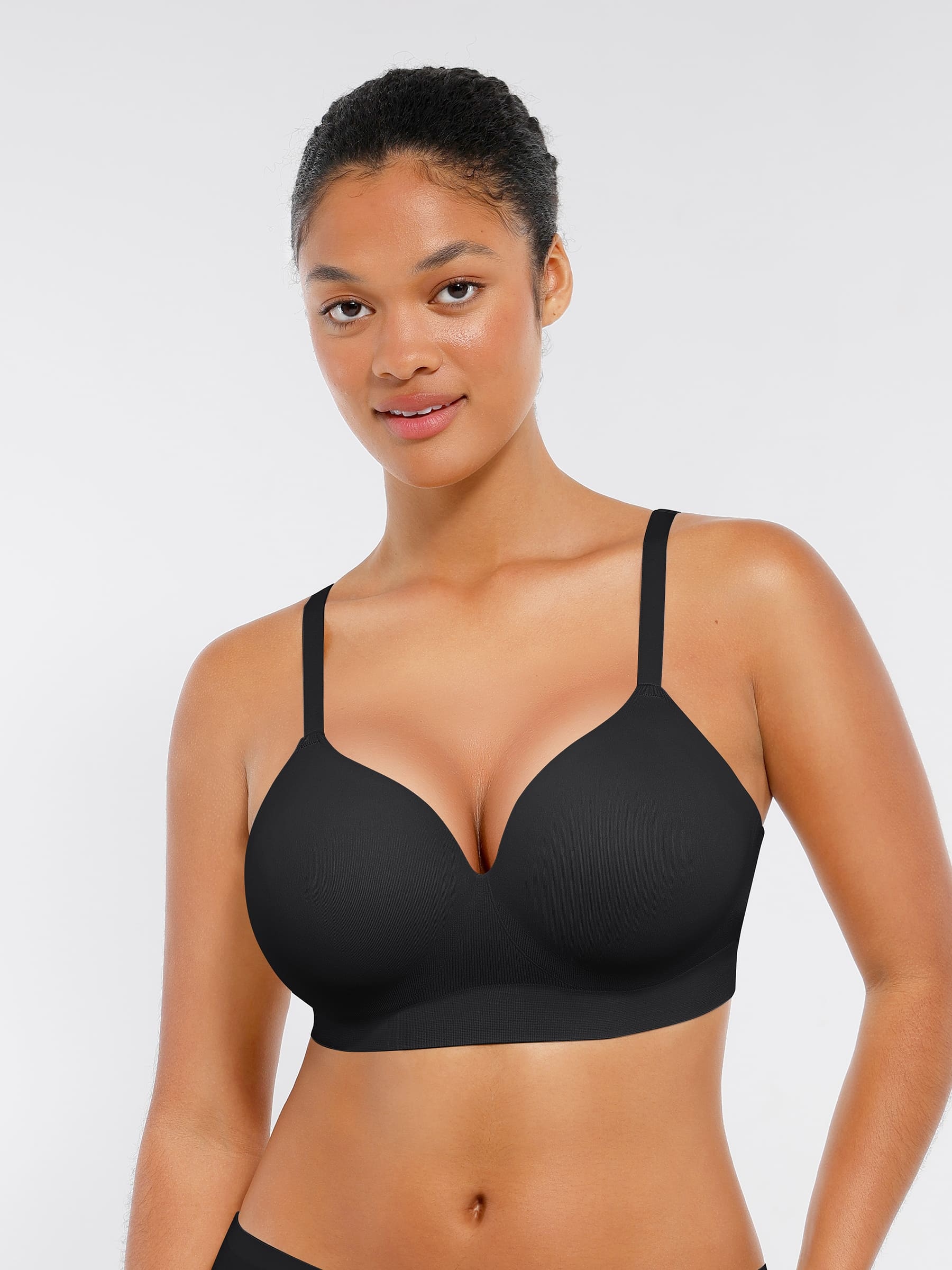 Vibecurve® Wireless Seamless Push-Up V-neck Bra