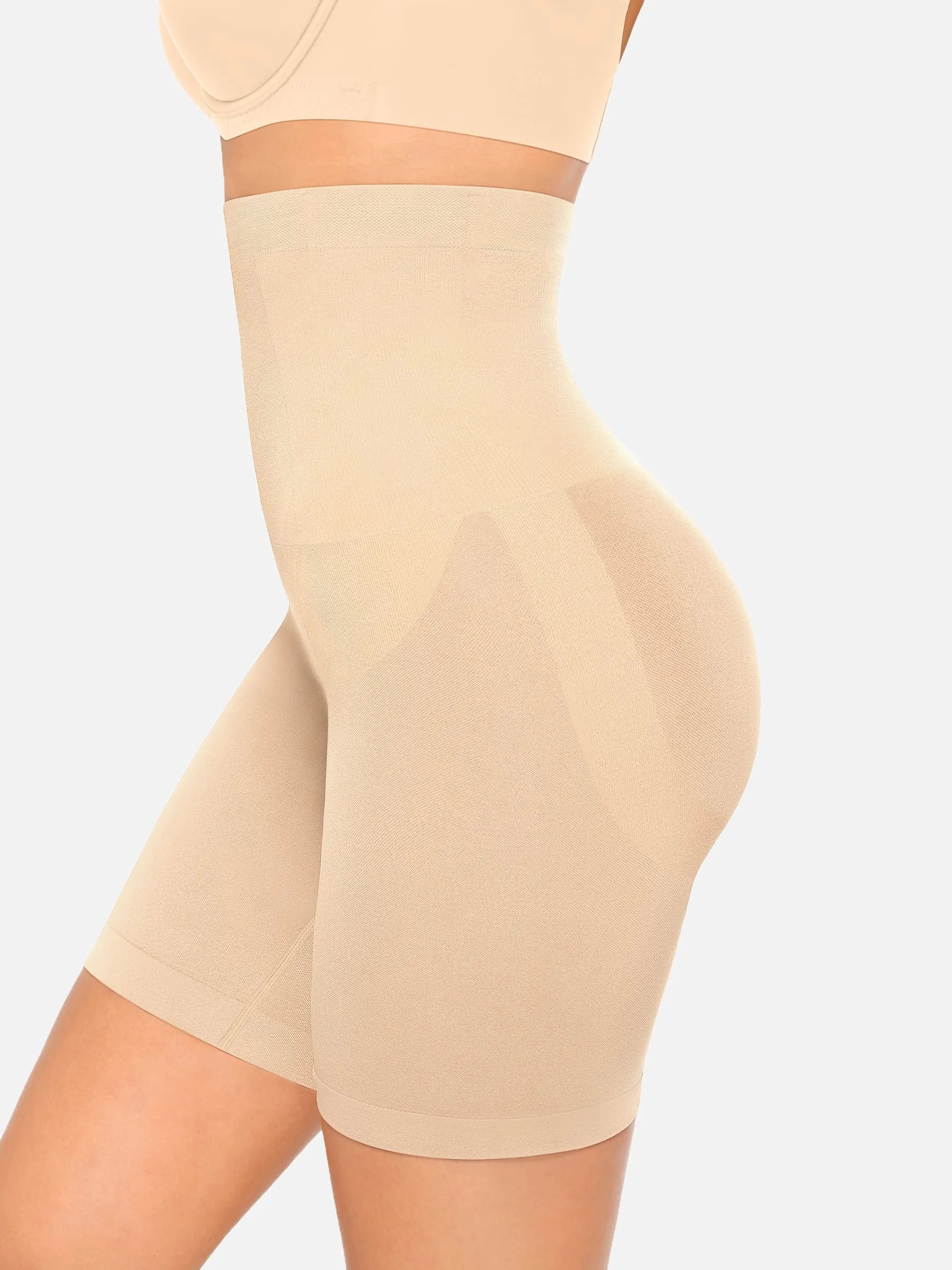 Vibecurve®High Waist Tummy Control Postpartum Belly Slimming Boyshort Seamless Fitness Sports Shorts
