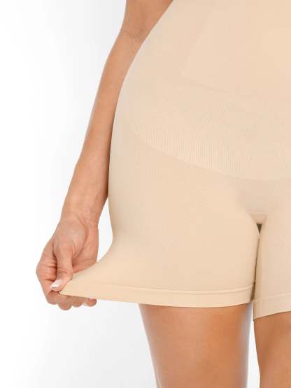 Vibecurve®High Waist Tummy Control Postpartum Belly Slimming Boyshort Seamless Fitness Sports Shorts