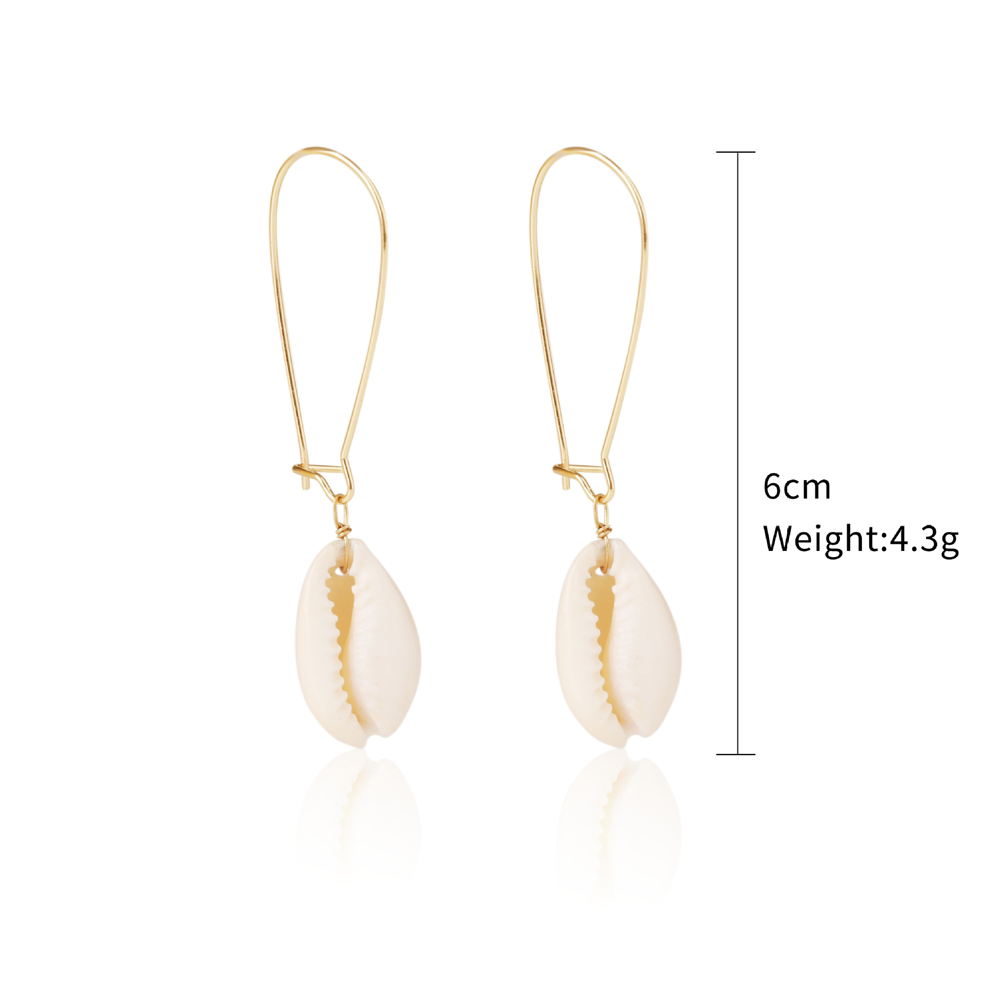 Vibecurve® Ocean Series Pearl Shell Earrings