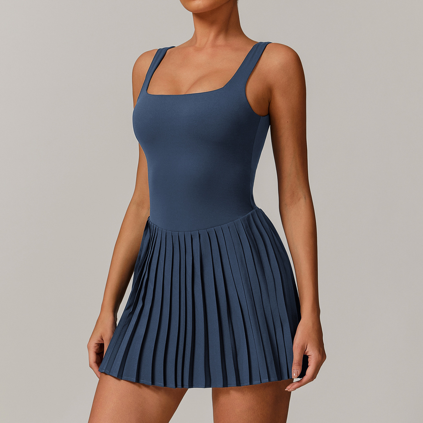 Vibecurve®Anti-Exposure Fitness Pocket Pleated Skirt Sports Dress