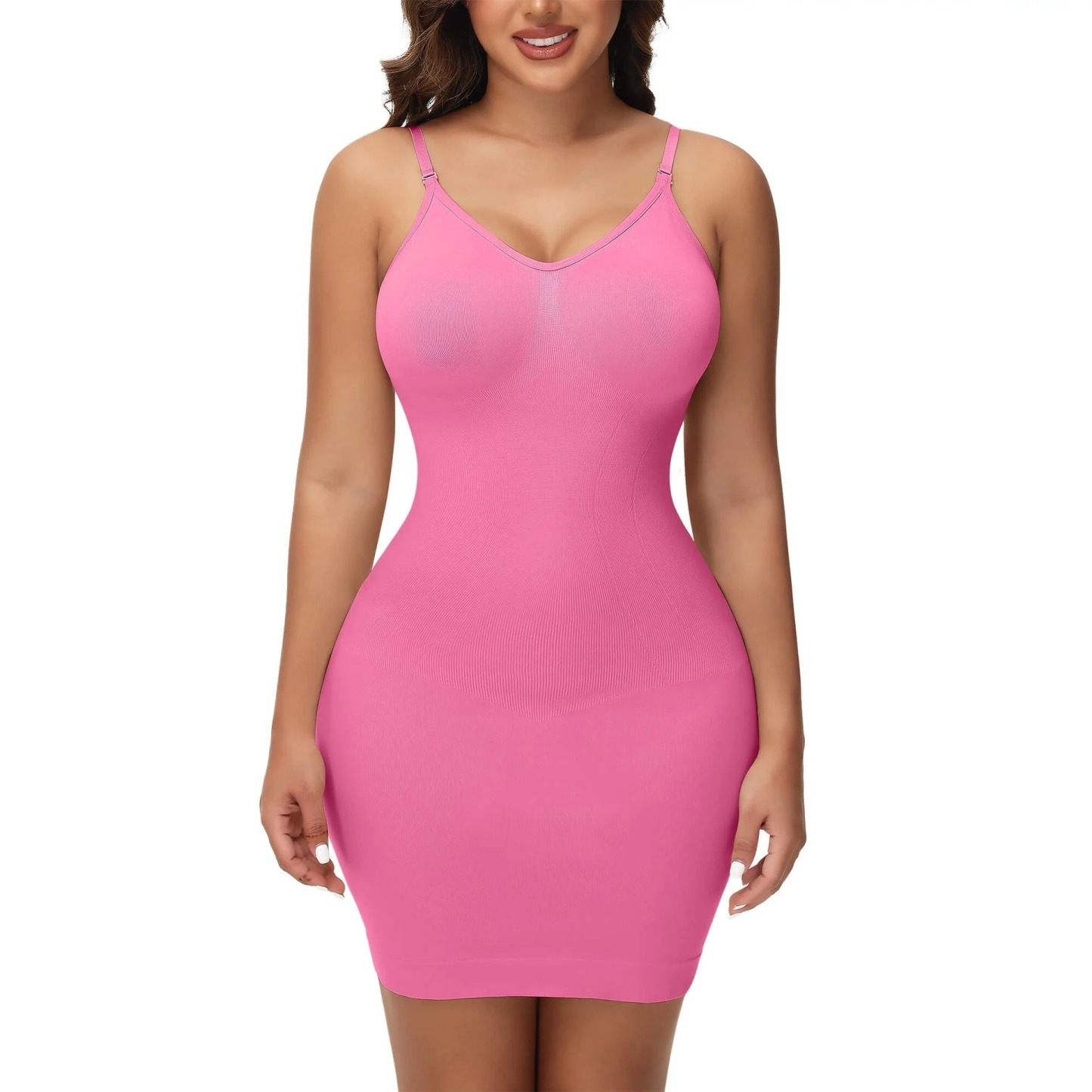 Vibecurve® Women Shapewear Full Slip Tummy Control CamiMini Under Dres