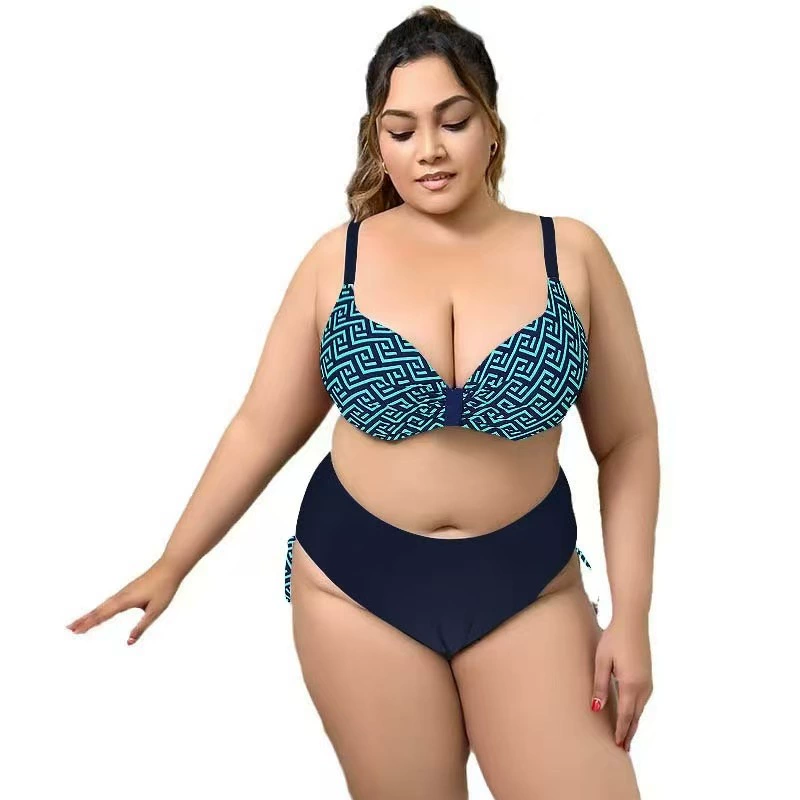 Vibecurve®  Womens  High Waisted Bottom Tummy Control Bathing Suits Two Piece Swimsuits Bikini Swimwear
