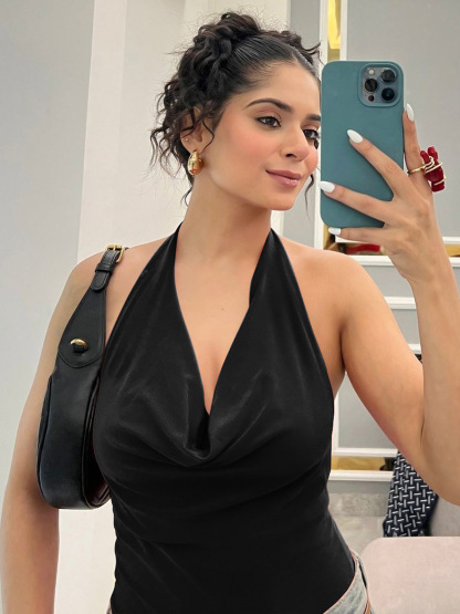 Vibecurve® Women's Solid Color Open Back Sexy Bodysuit