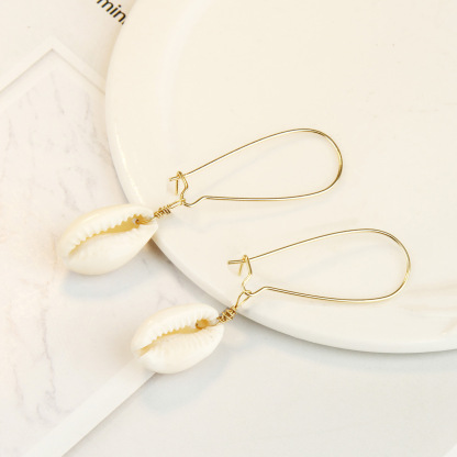 Vibecurve® Ocean Series Pearl Shell Earrings