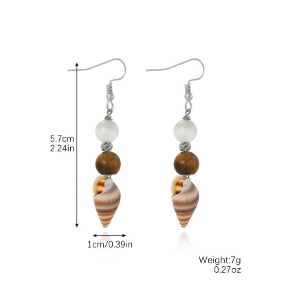 Vibecurve® Ocean Series Pearl Shell Earrings