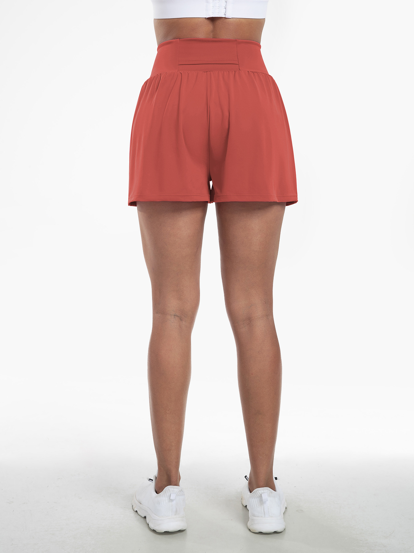 Vibecurve® Super High Waisted Back Pocket & Side Hidden Pocket 2-in-1 Yoga Shorts