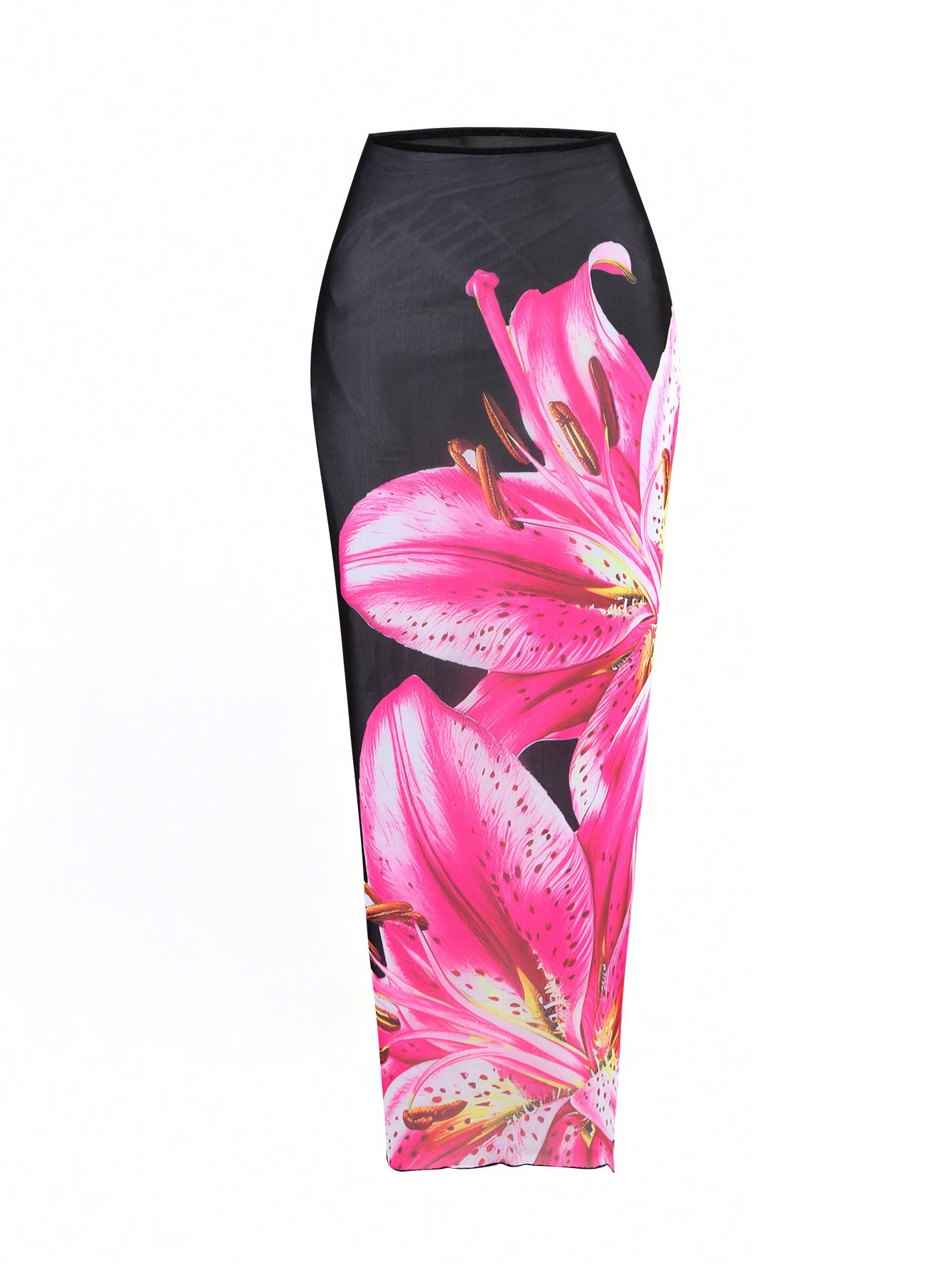 Vibecurve®  Women's Halter Triangle Bikini Sets Floral 3 Piece Swimsuit Bathing Suit Cover Up Long Skirt