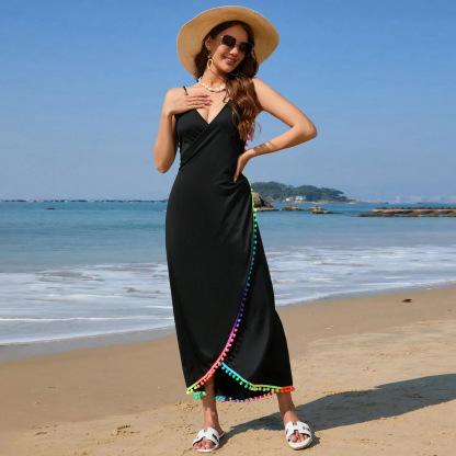 Vibecurve® Sexy Sling Ball Tassel Bikini Cover Up