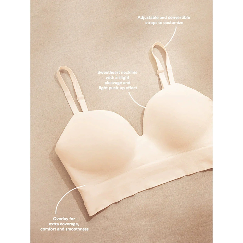 Vibecurve® Wireless Seamless Push-Up V-neck Bra
