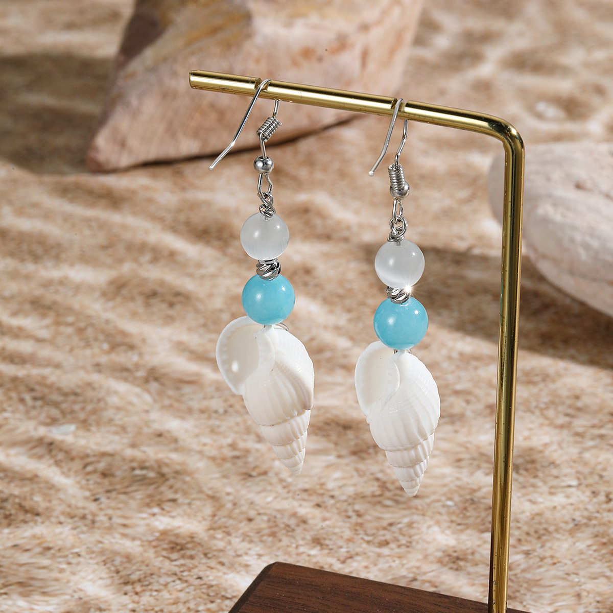 Vibecurve® Ocean Series Pearl Shell Earrings
