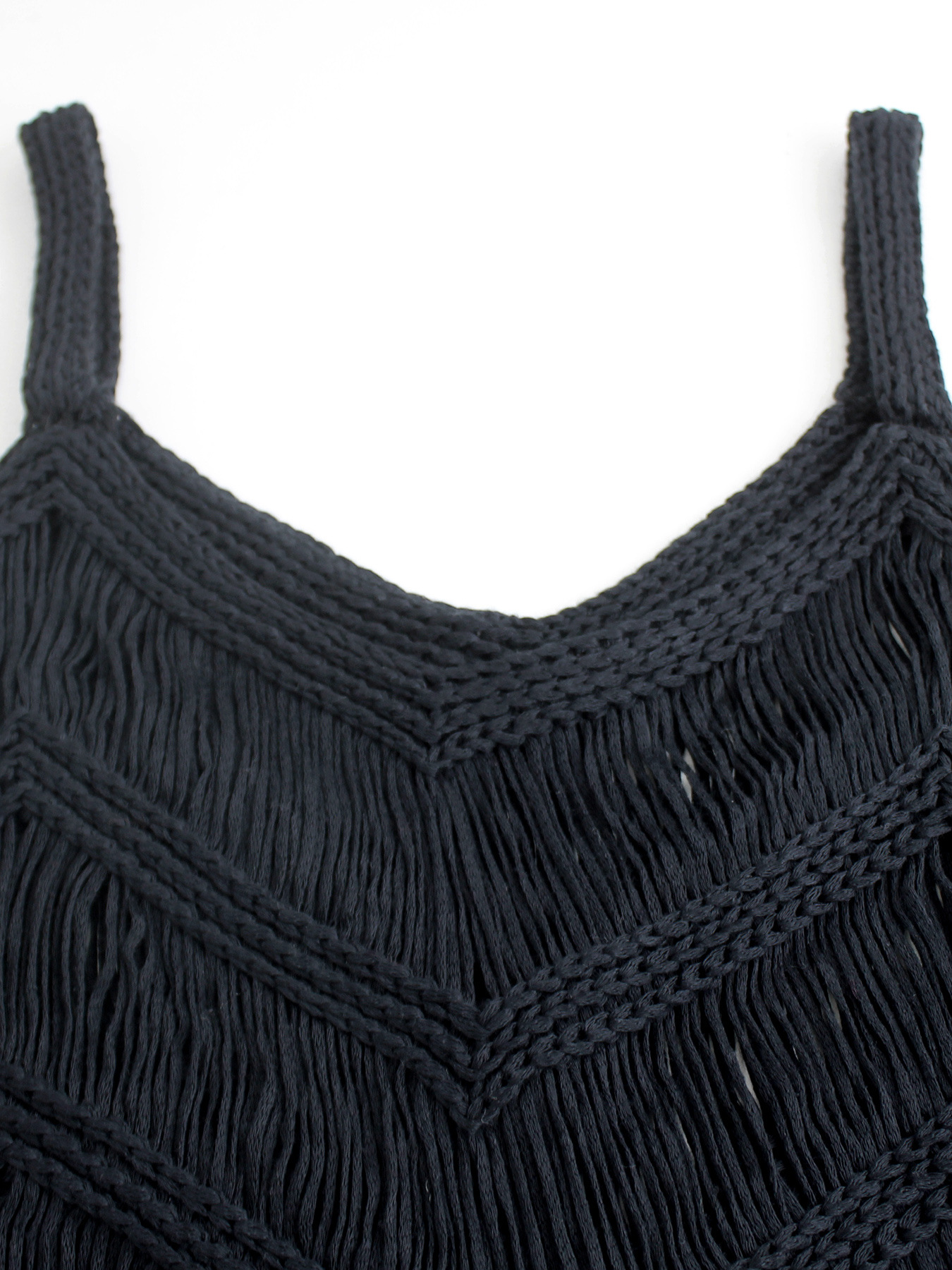 Vibecurve® Women's Plain Fringe Trim Cami Top