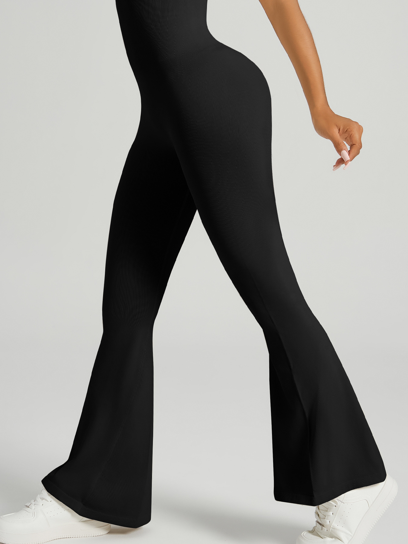 Vibecurve® Women's Sexy Square Neck Jumpsuit Full-Length Stretch Jumpsuit