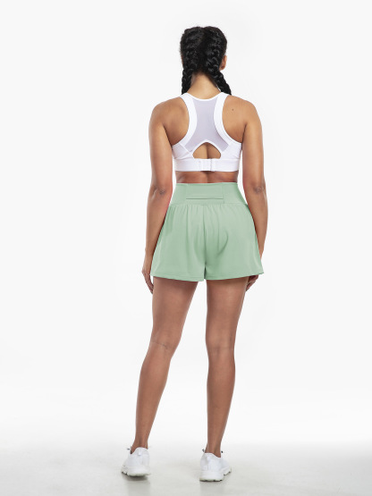 Vibecurve® Super High Waisted Back Pocket & Side Hidden Pocket 2-in-1 Yoga Shorts