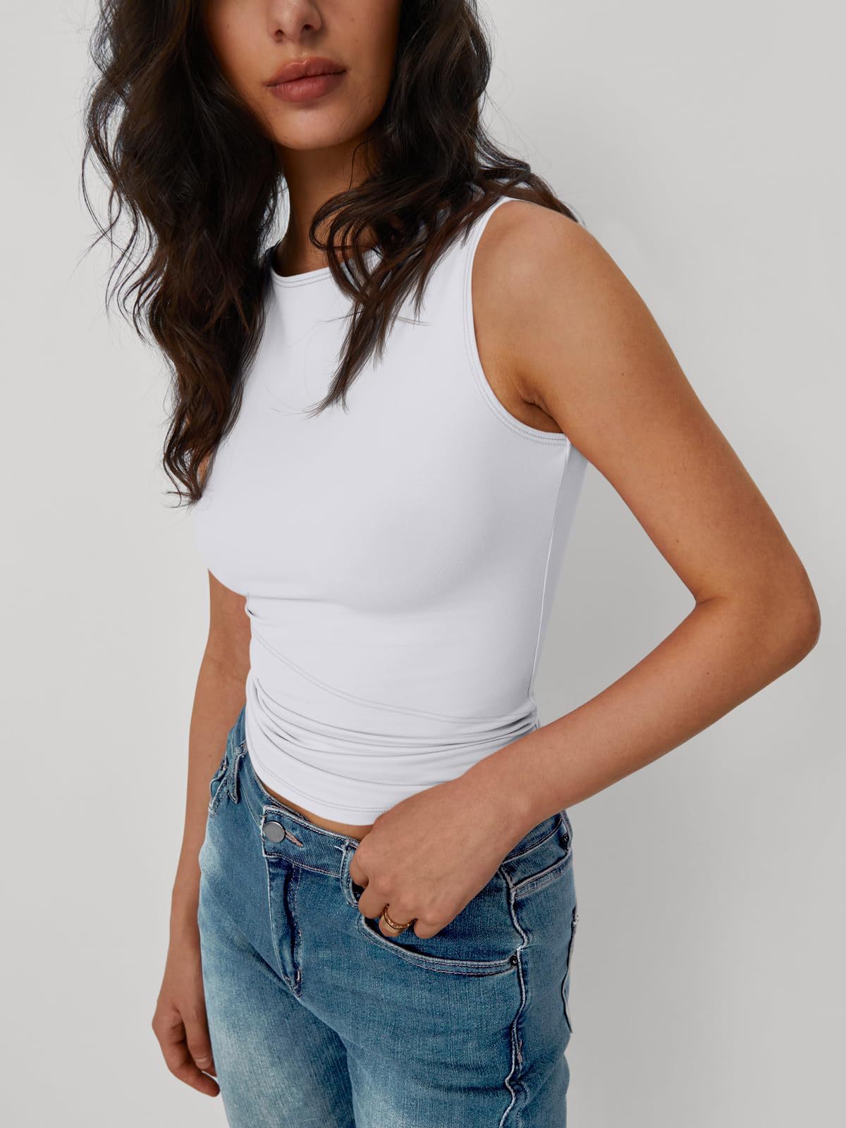 Vibecurve® Fashion Queen Ladies Outing Casual Vest Spring and Summer Basic Style