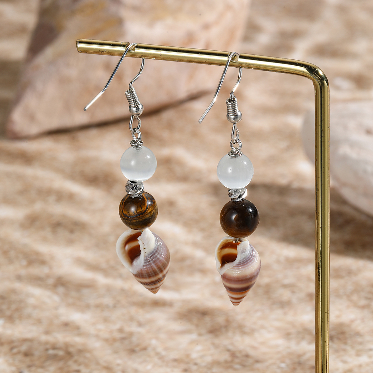 Vibecurve® Ocean Series Pearl Shell Earrings