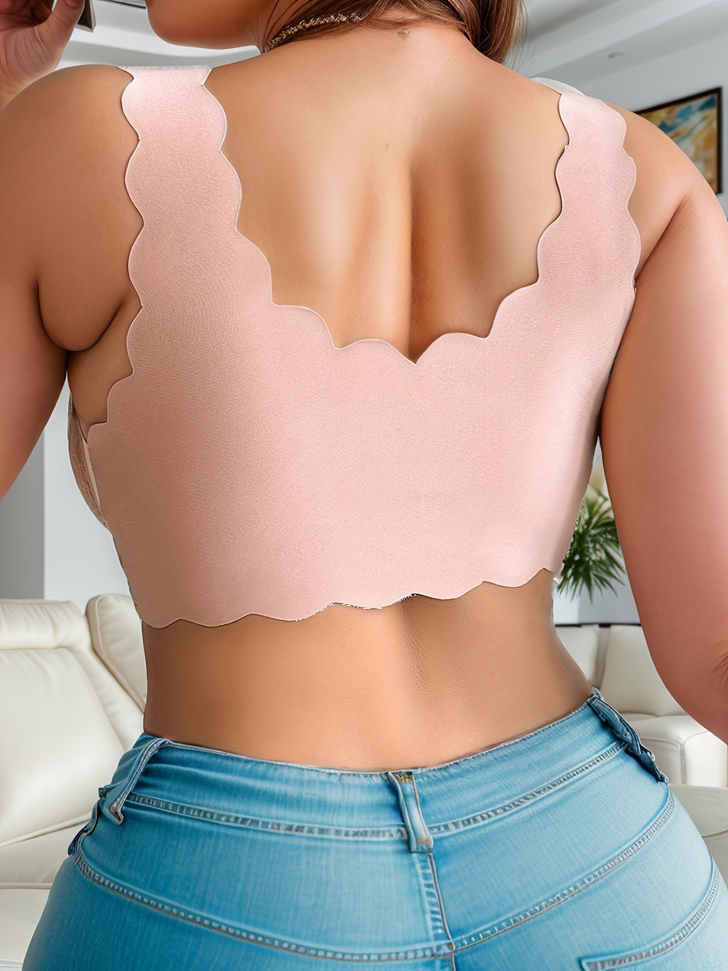 Vibecurve® Women's Sexy Lace Front Buckle Large Size Bra