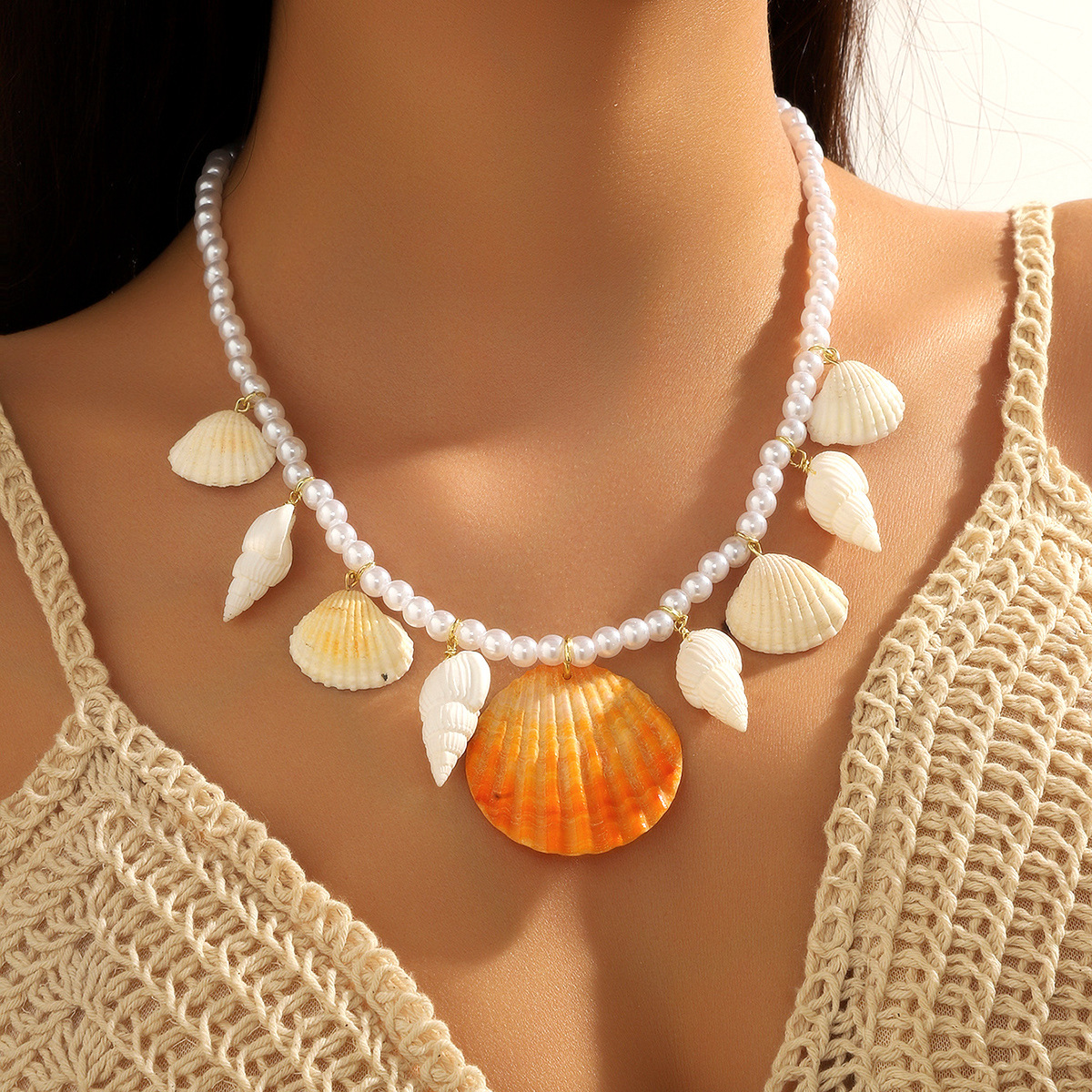 Vibecurve® Ocean Style Shell Necklace