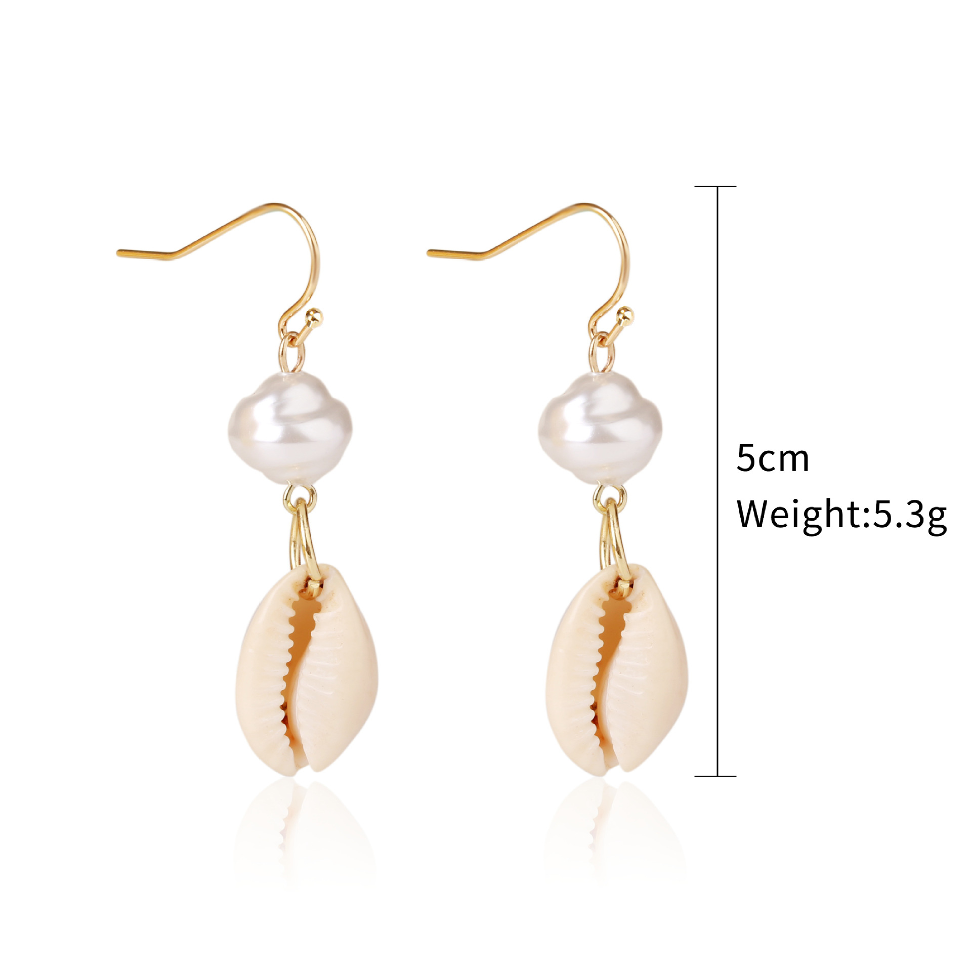 Vibecurve® Ocean Series Pearl Shell Earrings