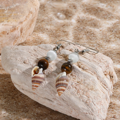 Vibecurve® Ocean Series Pearl Shell Earrings