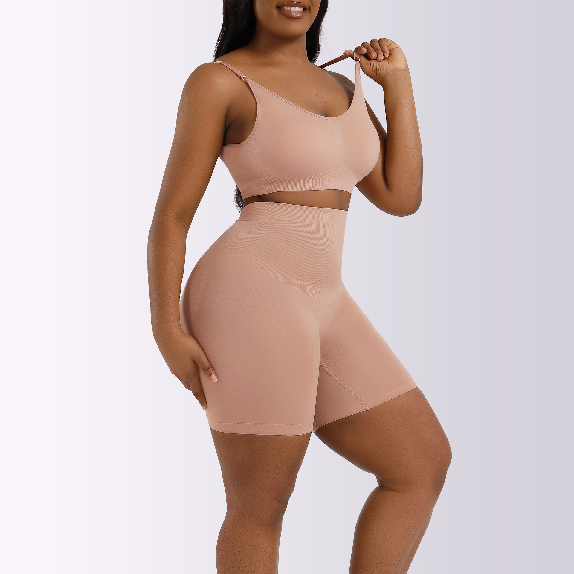 Vibecurve® Seamless Compression Shorts And Bra Set