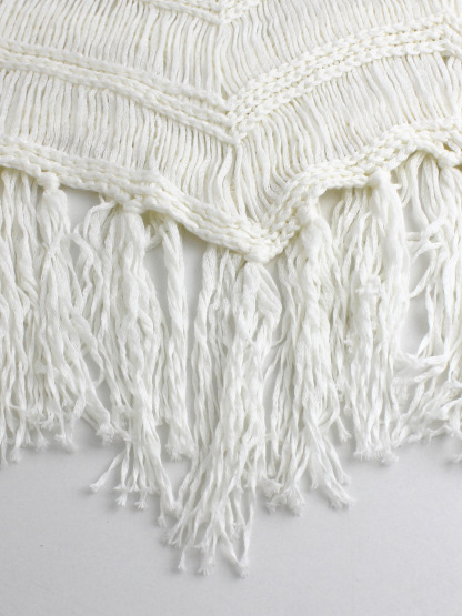 Vibecurve® Women's Plain Fringe Trim Cami Top