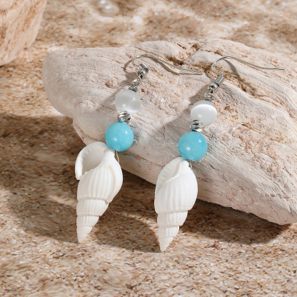 Vibecurve® Ocean Series Pearl Shell Earrings