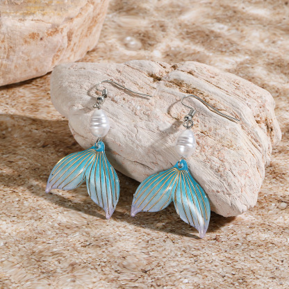 Vibecurve® Ocean Series Pearl Shell Earrings