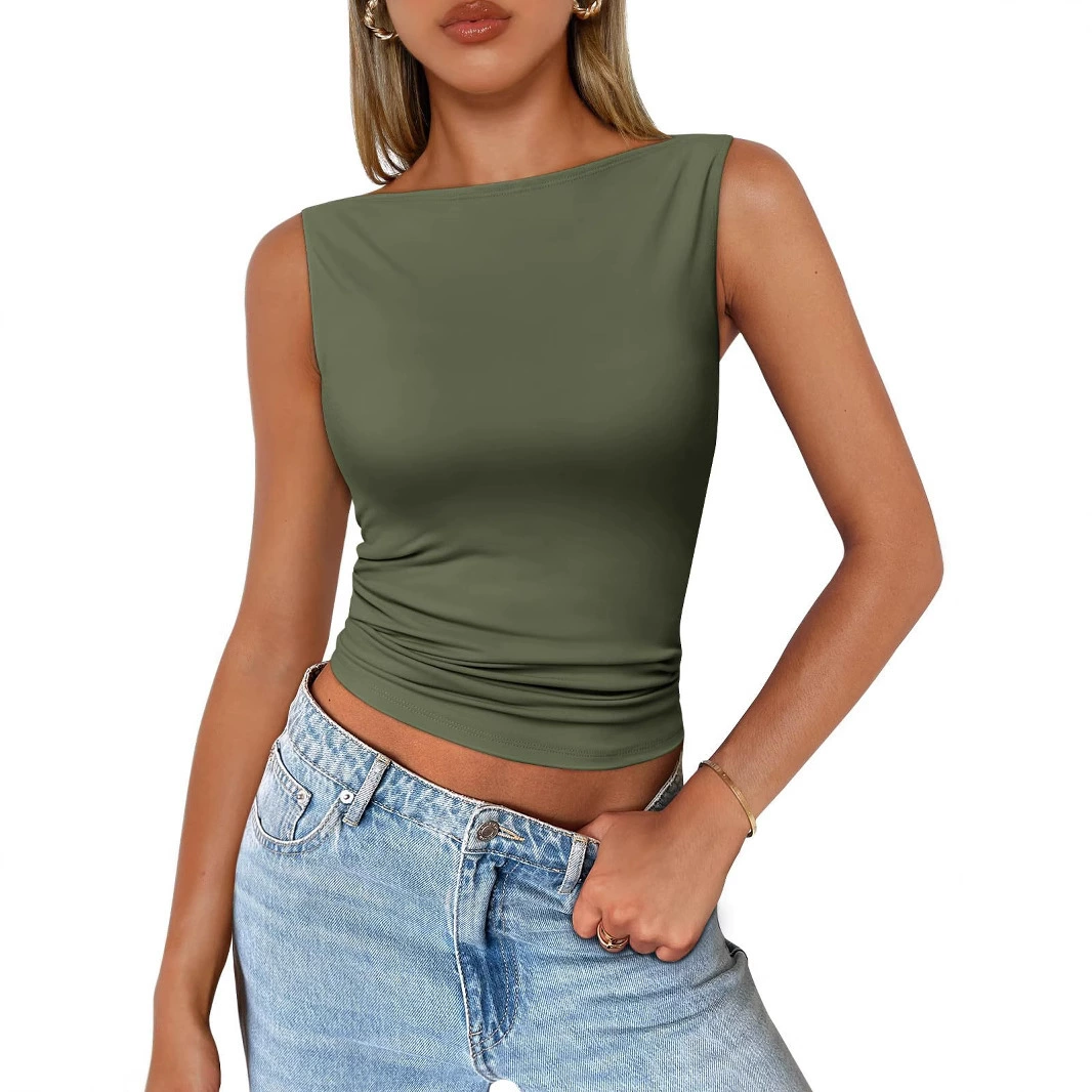 Vibecurve® Fashion Queen Ladies Outing Casual Vest Spring and Summer Basic Style
