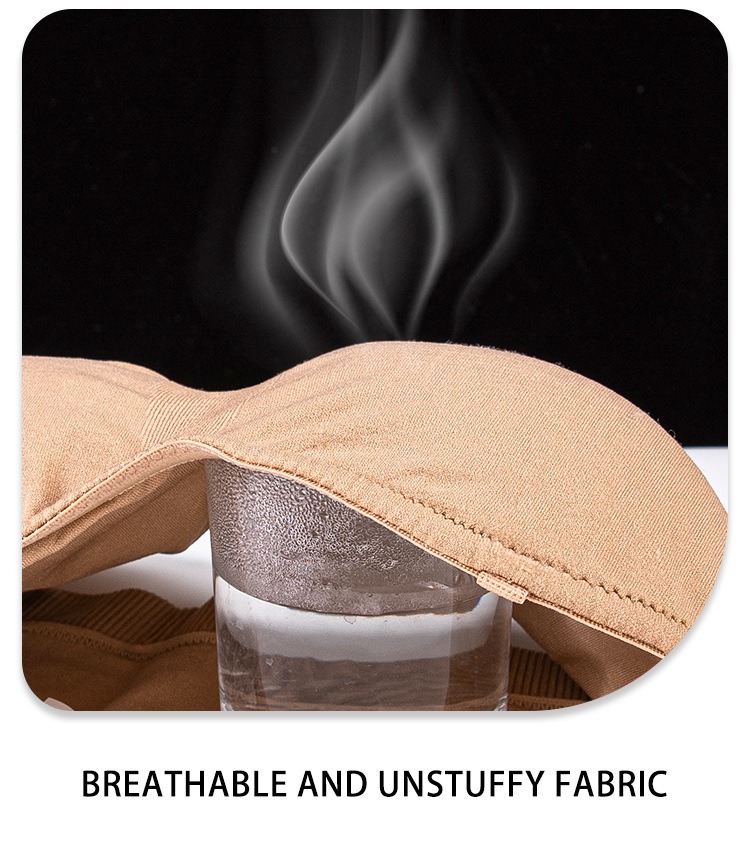 Vibecurve® Strapless Women's Anti-Slip Silicone Pad Bra Wireless Tubular Top Bra