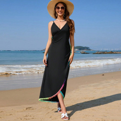 Vibecurve® Sexy Sling Ball Tassel Bikini Cover Up