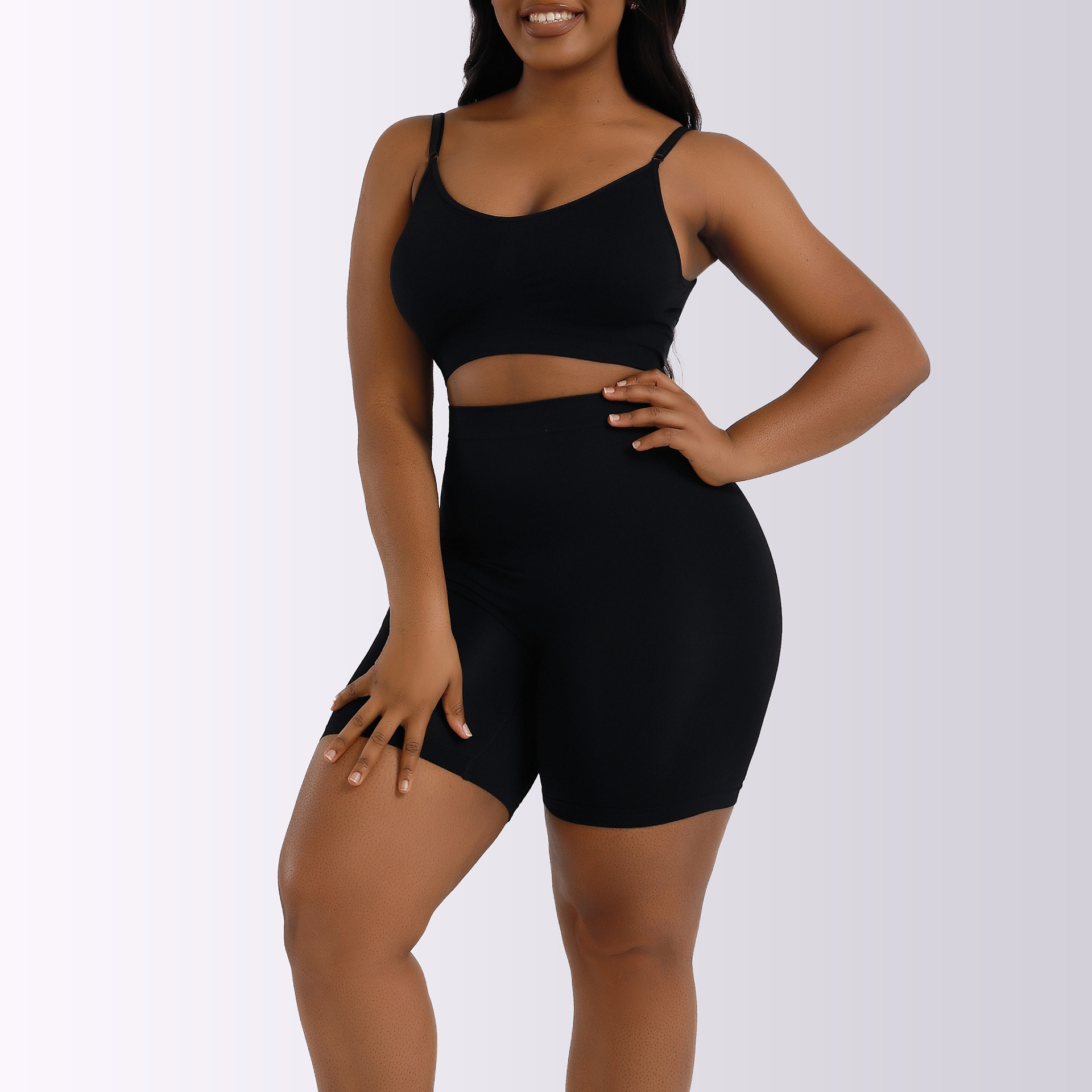 Vibecurve® Seamless Compression Shorts And Bra Set