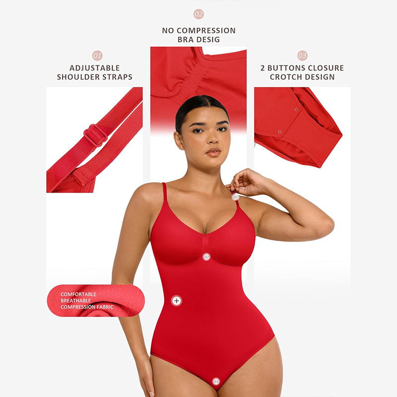 Vibecurve® Shapewear for Women Tummy Control Bodysuit Seamless Sculpting Snatched Waist Body Suit Brief