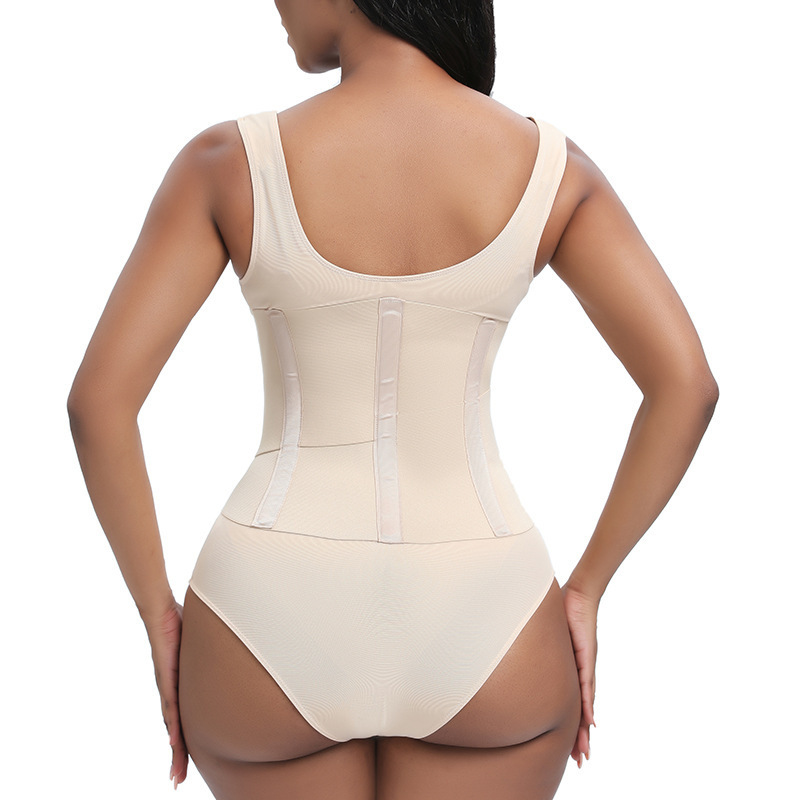 Vibecurve® Women Low Back Tummy Control Thong Bodysuit Shapewear with Reinforced belt
