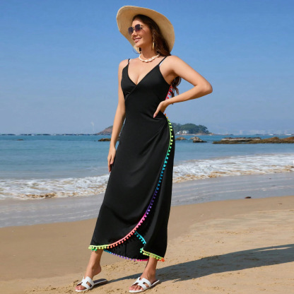 Vibecurve® Sexy Sling Ball Tassel Bikini Cover Up