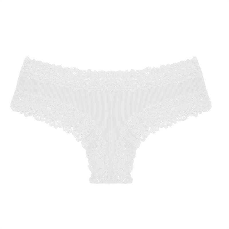 Vibecurve® Women's Cotton Panties Lace Low Rise Basic Brazilian Bikini Cute Panties