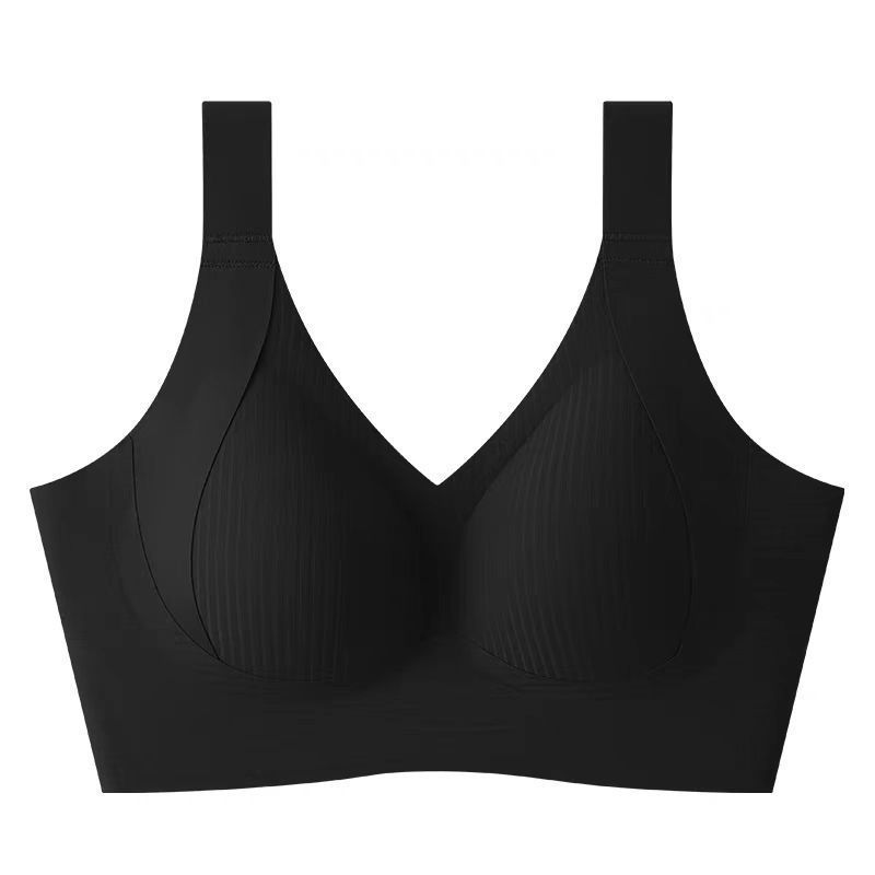 Vibecurve® Women's Solid Color Wireless Bra, Comfortable Breathable Push Up Bra