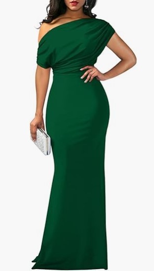 Vibecurve® Elegant Sleeveless Off Shoulder Bodycon Long Formal Party Evening Dress