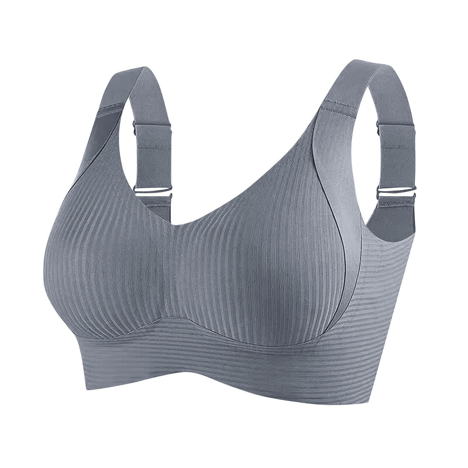 Vibecurve® Women's Solid Color Wireless Bra, Comfortable Breathable Push Up Bra