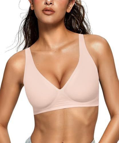 Vibecurve® Wireless Seamless Bras Deep V No Underwire Push Up Bras