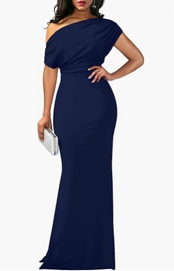 Vibecurve® Elegant Sleeveless Off Shoulder Bodycon Long Formal Party Evening Dress